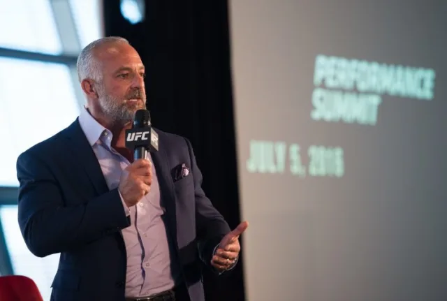 Lorenzo Fertitta Net Worth, Early UFC event vs modern UFC arena showing Lorenzo Fertitta's transformation of the sport